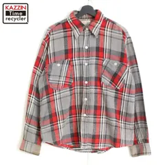 コ*ー様 50's WINTER KINGチェック柄ネルシャツ マチ付き コ*ー様 50's WINTER KINGチェック柄ネルシャツ マチ付き