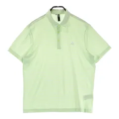サイズ：XL ADIDAS GOLF アディダスゴルフ IU4391 2023年 半袖 メッシュ ポロシャツ ボーダー柄 グリーン系 [240101323238]# ゴルフウェア メンズ ストスト