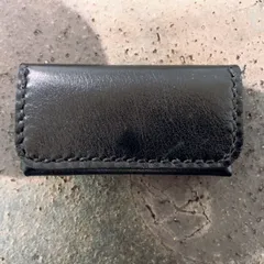 本革　コインケース　黒