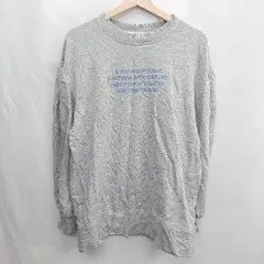 ◇ ⊇ one after another NICE CLAUP ロゴプリント 長袖 スウェットトレーナー サイズF グレー系 レディース E  【1502060048125】