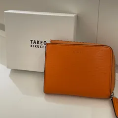 【未使用】TAKEO KIKUCHI タケオキクチ ラウンドファスナー 二つ折り財布 管理番号SB559