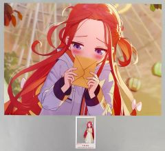 [중고] 클리어 포스터 A3 클리어 포스터 & 클리어 카드 하나오카 유즈 [이치 반 쿠지 블루 아카이브 vol.2] K 상
