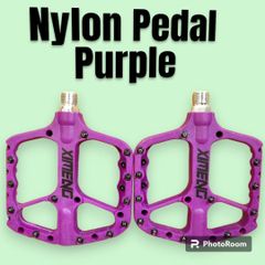 フラットペダル パープル MTB クロスバイク グラベルロードにおすすめペダル アクセントカラーにもいいですよっ！