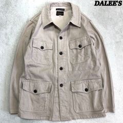 DALEE'S & Co / DELUXEWARE 1910s French Hunt Jacket ”Nowak” フレンチハンティングジャケット カバーオール ワークジャケット ピケ ノバック Mサイズ ベージュ DALEES ダリーズ デラックスウエア