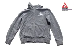 【中古】ルコックスポルティフゴルフ｜LE COQ SPORTIF GOLF｜ベロア素材ジップアップパーカー｜QG4656｜メンズゴルフウェア｜L