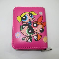 POWERPUFFGIRLS★パワーパフガールズ★Wallet★ウォレット★財布★pink★ピンク★約１１×８．５センチ★