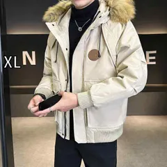 [XL]秋冬 コーデ メンズ  服 シンプル ファッション オシャレ 大人 かっこいい 大きいサイズ ストリート 紳士服 綿 コート 暖かい フード付き ジャケット 冬服