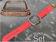 ローズ　レッド　アップルウォッチ ケースカバーApple Watch. Dラバーベルト ラバーバンド キラキラカバー ケース 鑑別済み 最高品質