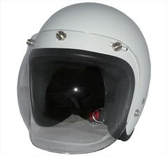新品！ ZK-380スモールジェット【パールホワイト】+クリアーバブル（劣化防止UVカット＆キズに強いハードコート加工済）SG公認 PSC認可 全排気量対応 盗難防止金属ホルダー 社外シールド装着可能！フリーサイズ(57～60㎝)
