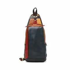 ダブルス ボディバッグ DOUBLES バッグ ショルダーバッグ ワンショルダーバッグ YIX スリングバッグ 本革 メンズ レディース YIX-1401 ネイビーマルチ