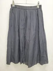 ◇ ⊂　Φ BEAUTY & YOUTH 膝下丈 プリーツ スカート サイズ表記なし ネイビー レディース P  【1410230016150】