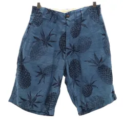 SUN SURF サンサーフ パイナップル柄 ハーフパンツ w32 ネイビー系 メンズ 古着のサムネイル
