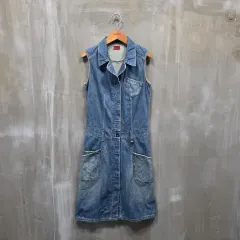 リーバイス ノースリーブ デニム ONE PIECE / レディース (XS) / ST2039