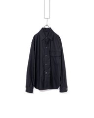 GIORGIO ARMANI　ジョルジオ アルマーニ　シルク混ギンガムチェックシャツ2SGGG0RV T038Z　150ウール