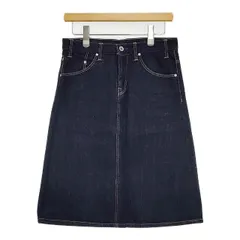 DMG 17-343B　デニム 5P Aライン 定価12100円 スカート ネイビー レディース ディーエムジー/ドミンゴ【中古】5-0927M∞