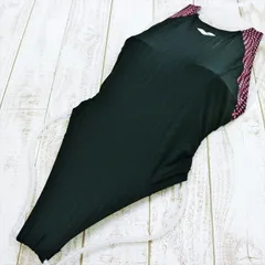 SE2-Y72☆arenaアリーナ競泳水着 M 黒ピンク* ネガフィルム風デザイン オープンバック クール レディース 練習用水着 フィットネスジムプール ワンピース■