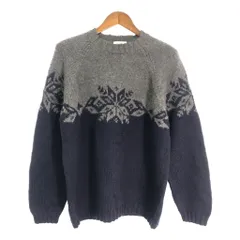 00年代 J.CREW ジェイクルー ハンドニット ウールセーター ネイビー (メンズ L) 中古 古着 S8313