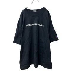 Champion 半袖 プリントTシャツ 2XL ブラック チャンピオン ビッグサイズ 古着卸 アメリカ仕入 a706-5880