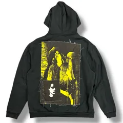 RAF SIMONS × FRED PERRY 20AW PRINTED PATCH HOODED SWEAT プリント パッチ パーカー フーディー スウェット ラフシモンズ フレッドペリー コラボ SM9044 ブラック M 87126A7