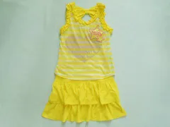 アースマジック earth magic アウトレット 子供服 女の子 140cm ワンピース タンクトップ ノースリーブ 2点 春 夏 ★4 ガールズ 女児 キッズ ジュニア 【中古】 ユーズド リサイクル こども