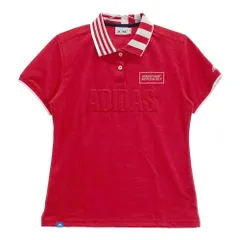 サイズ：L ADIDAS GOLF アディダスゴルフ  半袖ポロシャツ  レッド系 [240101303217]# ゴルフウェア レディース ストスト