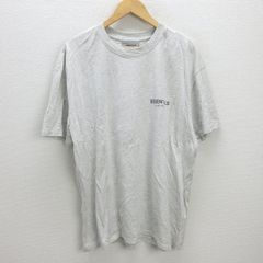 G■エッセンシャルズ/ESSENTIALS ポイントロゴTシャツ/コットン【M】薄灰/men's/63【中古】■