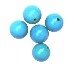 トルコ石 丸玉 片穴 ジュエリー材料 ルースストーン 8.0mm 2石セット【メール便発送】