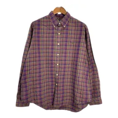 RALPH LAUREN ラルフローレン ボタンダウン 長袖シャツ チェック マルチカラー (メンズ XL) 中古 古着 T1400