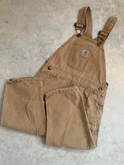 【数回のみ着用】Carhartt ブラウンオーバーオール　カーハート34×32 数回のみ着用】Carhartt ブラウンオーバーオール カーハート34