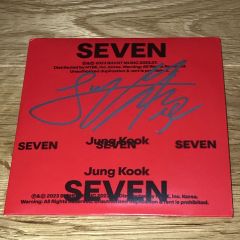 専用＞ジョングク(BTS) 直筆サイン「SEVEN」CD(アメリカ限定発売品