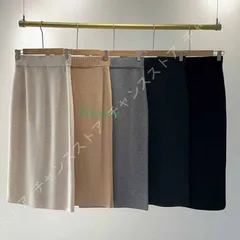 ニットスカート ウエストゴム 冬 秋冬 プリーツスカート ハイウエスト 清楚 レディース 上品 フレア無地 ファッション エレ上品 膝下丈 やわらかい ant4y325545