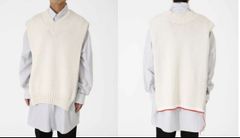 maison margiela メゾンマルジェラ ニットベスト タバート S50TH0045 S17684 白 アイボリー Sサイズ メンズ 春 有明ガーデンrecollect店 41 No.292