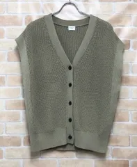 【中古】 URBAN RESEARCH DOORS アーバンリサーチドアーズ リネンライクVネックニットベスト ベージュ M 111431375