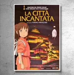 宮崎駿監督映画『千と千尋の神隠し』イタリア上映時の告知ポスター