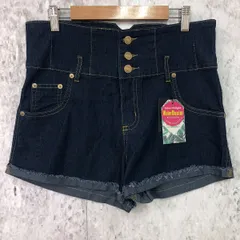 【新品タグ付き】 THE HOLIDAY ザホリディ 水陸両用 ハイウエスト ウォーター デニム パンツ ブルー Lサイズ □〇