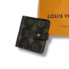 ルイヴィトン　LOUIS VUITTON  二つ折り財布　M61667 コンパクトジップ　モノグラムレザー
