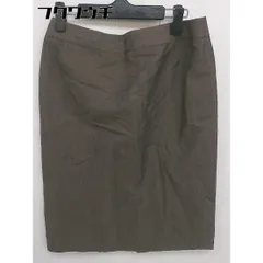 ◇ UNITED ARROWS ユナイテッドアローズ スリット 膝丈 タイト スカート サイズ 40 ブラウン レディース  【1109150014307】