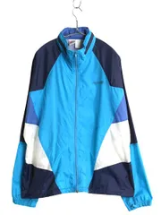 【お得なクーポン配布中!】 90s ナイキ フルジップ ナイロン トラック ジャケット メンズ L 古着 初期 銀タグ オールド ウインドブレーカー ブルゾン 収納 フード 薄手