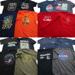 古着卸 まとめ売り 有名企業 半袖Tシャツ 16枚セット (メンズ L ) NASA ディズニー マクドナルド ジャックダニエルズ 中古 古着 NA6987