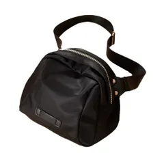 ☆ ブラック ☆ ボディバッグ ボディバッグ レディース ショルダーバッグ ショルダーバック ショルダー 斜め掛け ななめがけ 肩掛け ボディーバッグ ナイロン ストラップ 調整可能 ミニマリスト カジュアル シンプル ベーシック 無地 マチあり ナチュラル