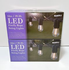 NEWGALE ファイヤーフライ LED ストリングライト 12m 20球 2箱セット 屋外用 コストコ