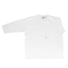 ☆ 06.ホワイト ☆ Sサイズ ☆ Goodwear USAコットンBIG切替7分袖T Goodwear グッドウェア 7分袖 tシャツ Tシャツ ロンT ロングシャツ シャツ 着回し 切り替え ロング ロング丈 切替 USA コットン シンプル 無地