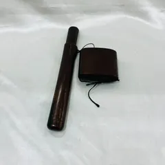 骨董・ヴィンテージ/煙草入れ 鳳凰紋唐革 鶴前金 白鶴在銘 煙管 煙管筒 骨董・ヴィンテージ/煙草入れ 鳳凰紋唐革 鶴前金 白鶴在銘 煙管 煙管