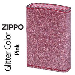 zippo(ジッポーライター)グリッター カラー Glitter color ピンク ZSGL-PK ピンク色 美しい 煌びやか かっこいい 特別 華やか 豪華　オシャレ メンズ レディース ギフト プレゼント