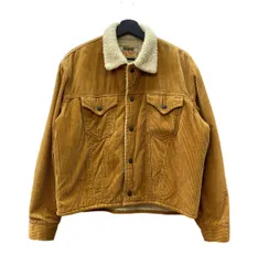 リーバイス Levi's 60s 60年代 SLIM FIT JACKET スリムフィットジャケット コーデュロイ 太畝 ボアジャケット BIG E 茶 ジャケット 無地 ブラウン 104MT-1989