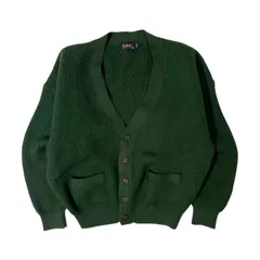 ixi:z イクシーズ ウールニット カーディガン M/グリーン/vintage