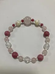 NO.8 天然石ブレスレット　ローズ