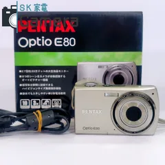 【完動品】PENTAX ペンタックス デジタルカメラ Optio E80 美品 中古】PENTAX ペンタックス Optio E80 コンパクトデジタルカメラ