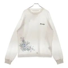 GIVENCHY (ジバンシィ) ロゴ刺繍 バックフラワープリント 長袖Tシャツ ホワイトBM71KP3YMUのサムネイル
