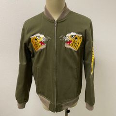 ■ワコマリア WACKO MARIA スカジャン ベトジャン 虎 リバーシブル Lサイズ A25-1100